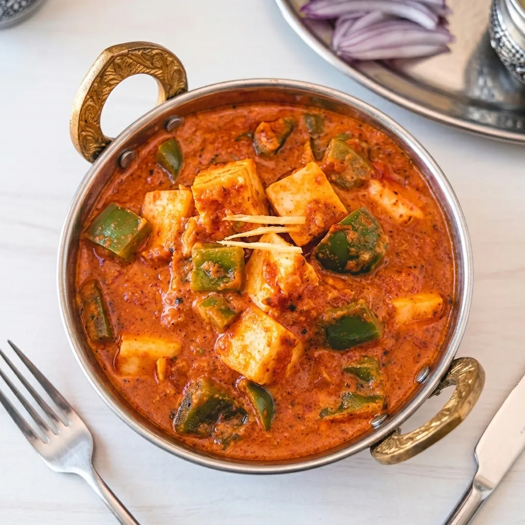 Kadhai paneer at Virsa Sweets & Restaurant in Beaumont, AB